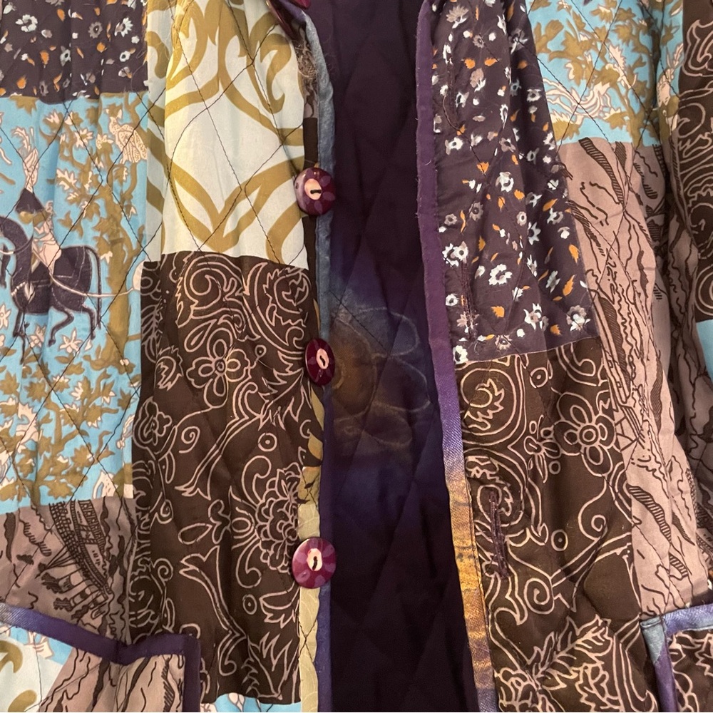 Colorful Reversible Patchwork Jacket - image 3